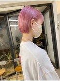 ペールピンク＊ミニボブ