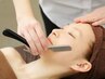 【レディースシェービング】お顔、うなじ、背中9500円→8000円