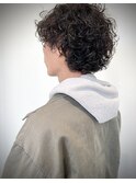 くせ毛風パーマ×パーマウルフスタイル