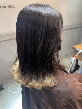 アース 綱島店(HAIR&MAKE EARTH) ミルクティ裾カラー
