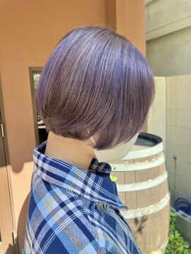 ココカラヘアー ニコ(cococara hair nico) アッシュグレージュ/ハイトーン/ブリーチワーク/ショートボブ