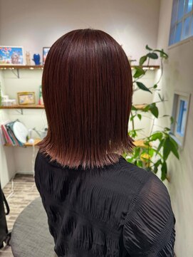 タナココロ 新丸子 バイ ムーン 武蔵小杉(tanacocolo by moon) 切りっぱなしボブ/エアリーロング/美髪のススメ/ピンクブラウン