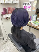 ヘアースタジオココルッチ(hair studio CoCo-Rucchi)&nbsp;ウルフ×紫カラー