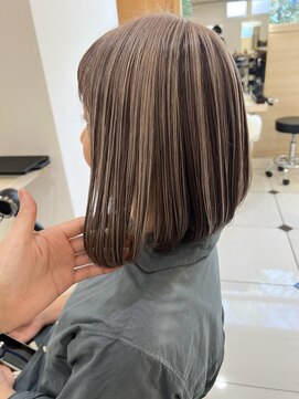 ヴィーヴォ 深江橋店(VIVO) 【 VIVO】アンブレラカラー ミルクティーベージュ ハイライト