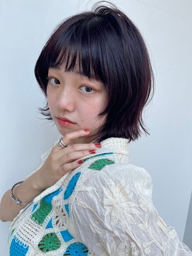 ガーデン 銀座(GARDEN) ブルーブラック　顔まわりレイヤー　美髪　ナチュラルモード