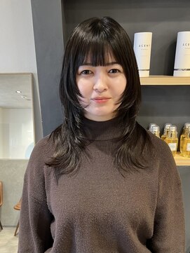 ラミエバイメルト 下北沢(lamie by melt) ハッシュカットウルフレイヤー下北沢顔周りレイヤー髪質改善トリ