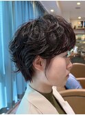 ウェーブミディアム似合わせカットメルティカラーショート/大宮