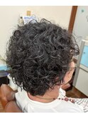 くせ毛ショートカット