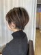 ダム(DaM)の写真/ハイライトで白髪ぼかしxショートで垢抜け☆話題の高濃度水素カラーで感動の艶&ダメージレスな仕上がりに