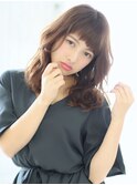 透けカラー×揺れウェーブ