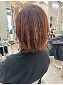 くびれボブ◎ハイライト◎髪質改善ブリーチ◎小顔レイヤーカット