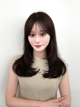 アマトウキョウ アユンチェ(AMA TOKYO×AYUNCHE) 前髪顔まわり韓国ヘアレイヤーカットサイドバンク2wayバンク韓国