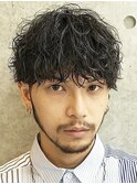 渋谷ツイストスパイラルパーマゆるめツイスパメンズビジネスヘア