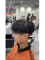 オーシャントーキョー 仙台(OCEAN TOKYO)&nbsp;ツイストスパイラルマッシュ刈り上げツーブロックメンズパーマ