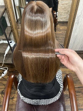 アイリーファンビリ(irie fambilly) 艶ベージュ☆髪質改善メテオカラー