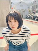 20代/30代/ニュアンスカラー/小顔/前髪カット/ショート/表参道