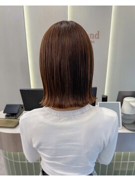 ロンドリゼル 札幌(Lond RiseL) オリーブグレー/前髪/ボブ/マロンベージュ/レイヤーカット/小顔