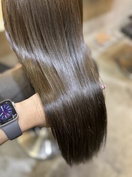 ロンド 表参道店(Lond) ミディアムレイヤーカット/髪質改善/韓国/黒髪/小顔/前髪