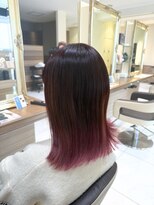 アッシュ 中山店(Ash)&nbsp;毛先ブリーチピンクグラデーション