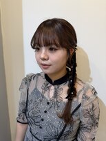 ヘアコレクション アンジュ(Hair collection Unge)&nbsp;名古屋　サイド編み下ろしヘアセット