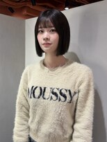 カルマ(KARMA) 顎下2センチパツっとボブ×ダークオリーブ