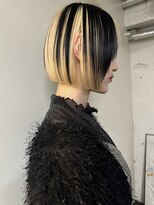 イェン(Yen.) 切りっぱなしボブデザインカラーローライトカラーインナーカラー