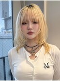 韓国顔周り/ハイレイヤーカット/ワンホンレイヤー/原宿