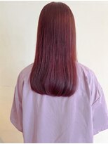トップヘアー アヴェニュー 刈谷(TOPHAIR Avenue)&nbsp;ブリーチなしチェリーレッドカラー