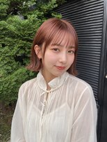 リア トーキョー(Lia TOKYO)&nbsp;【工藤武士】大人切りっぱなしボブ×ピンクベージュ上品艶髪ヘア