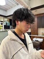 ヒップスリンク(Hip's Lnk)&nbsp;ツーブロック刈り上げマッシュ"無造作ツイストスパイラルパーマ"
