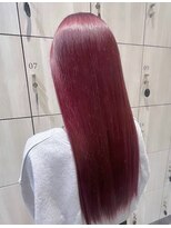 アース 郡山コスモス通り店(HAIR&MAKE EARTH)&nbsp;艶感ピンクレッドロング