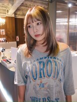 ユルク(JURK nagoya)&nbsp;栄/ハッシュカット/グレージュ/デザインカラー