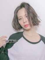 リリアン 青山(relian)&nbsp;切りっぱなしボブでスモーキーカラーに☆