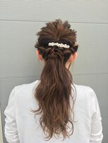 ヘアークリニック ラクシア 石巻(Hair Clinic LAXIA Ishinomaki) ラフウェーブハーフアップ