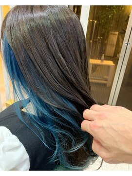 アクト 十条店(ACT) アクアブルー×インナーカラー