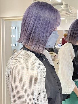 ユーフォリア 新宿店(Euphoria) 切りっぱなしボブ ラベンダーカラー