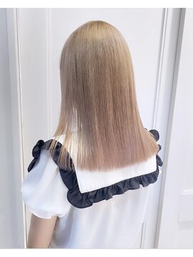 へアメイクワンプラス 四日市(HAIR MAKE ONEplus) 10代20代/かわいい/ホワイトミルクティー/ツヤ感カラー