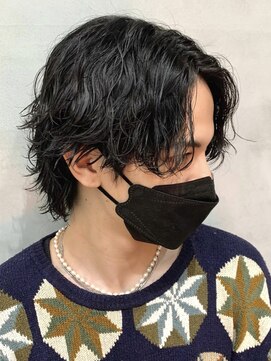 ローウェ バイ フィフス 立川メンズサロン(Louwe by fifth) 波巻きスパイラルパーマツイストパーママッシュメンズパーマ