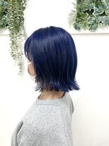 ヘアバイプルーヴ(Hair by PROVE)&nbsp;ブルー×外ハネボブ