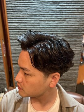 ヘアモード キクチ 銀座店 銀座 理容室 メンズシチサンパーマ