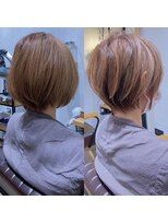 バンプ ギンザ(BUMP GINZA)&nbsp;白髪ぼかしハイライト/絶壁解消/ひし形大人ショートボブ/聖