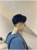 guestsnap  インディゴブルー×個性派ショート