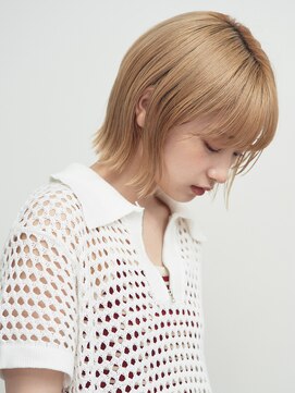 ルクスドレ 新宿(Luxe doree') 外ハネボブ/エギョモリ/菱形ボブ/ペールベージュ[新宿]