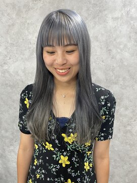 コーパル(copal) ブリーチ必須！ロング更に可愛い！ペールブルー×シルバー