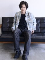 ロアー ヘアー ワメン(RAWR hair WaMen)&nbsp;【RAWR】メンズパーマ_センターパートウルフ