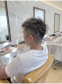 軽めツーブロック×メッシュ*