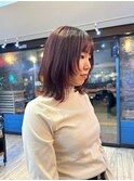 ウルフカット、レッドブラウン