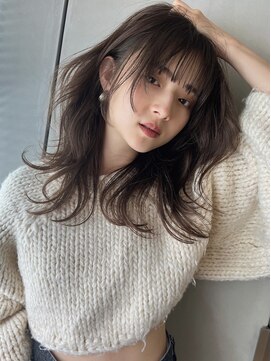 サイン 渋谷(SIGN) ザクザクレイヤーカット巻き方簡単ミディアムロング韓国表参道