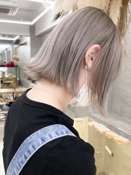 ラフヘアデザイン(Raf hair design) ハイトーンホワイトベージュグレージュケアブリーチ