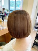 ボブ×ベージュ